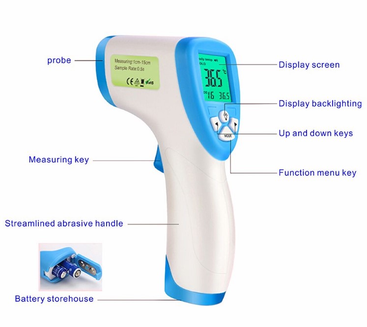 DT380 Non-contact Thermometer Heat Temperature Temp Gun for